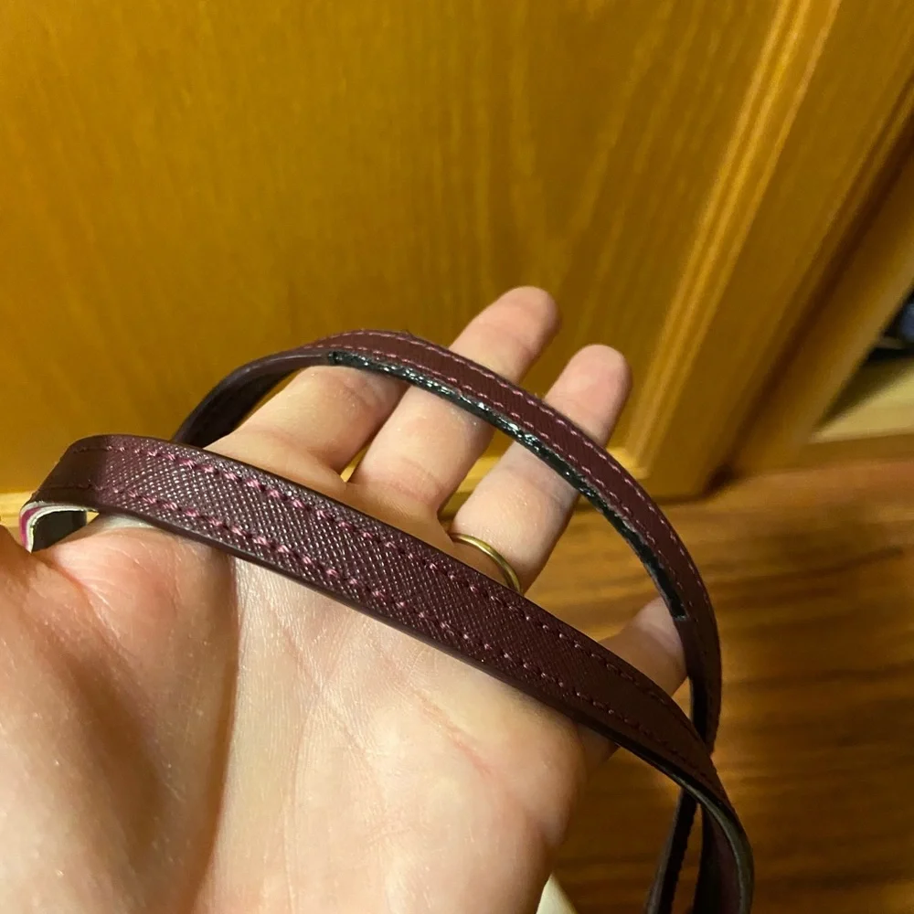 Tory Burch Burgundy Saffiano Leather Tote
